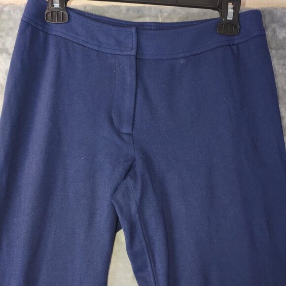 J.McLaughlin Women Navy Blue Slim Stretch Pants 4 Comfortable Business Casual - Picture 8 of 9